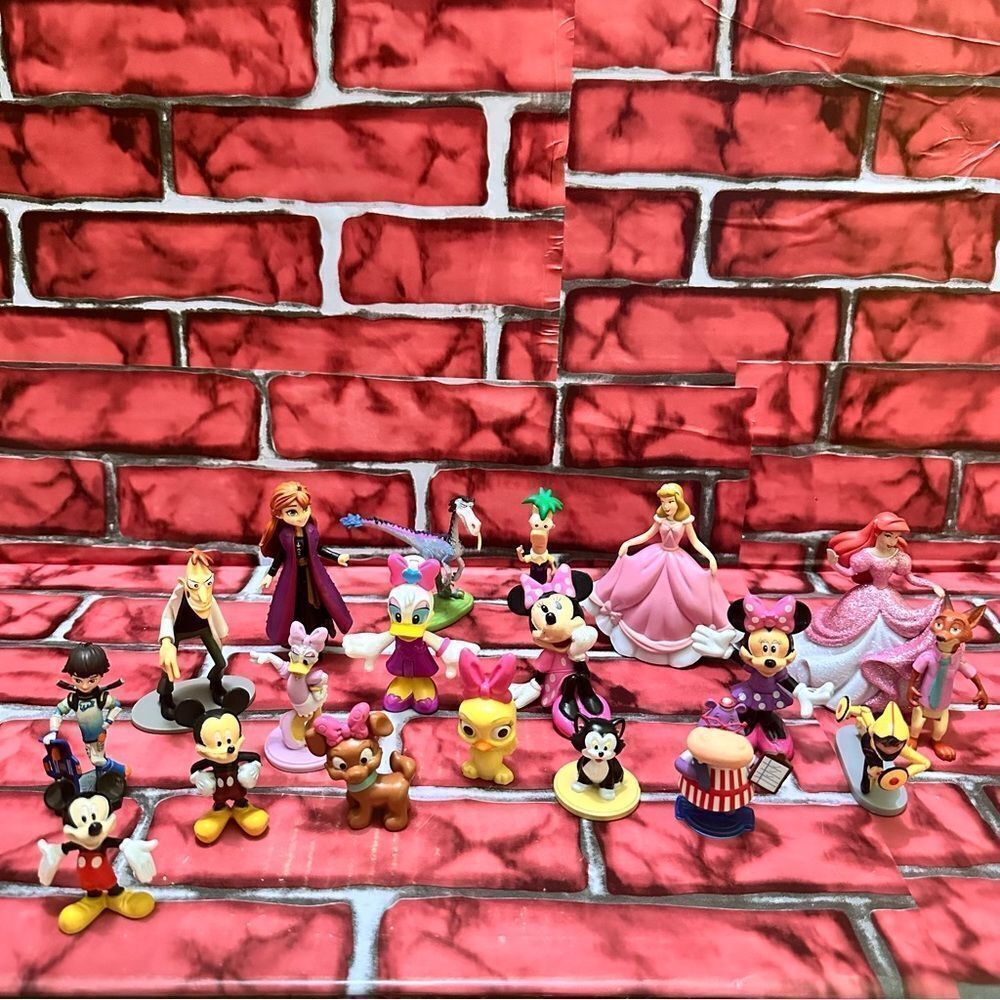 Disney cake toppers lot figures